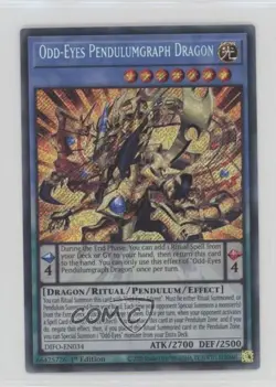 Odd-Eyes Pendulumgraph Dragon 1st Ed. YuGiOh Dimension Force #DIFO-EN034 - Image 1