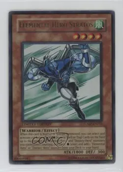 Elemental HERO Stratos YuGiOh Shonen Jump Magazine Promo #JUMP-EN012 2002 - Image 1