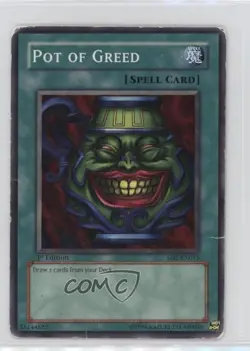 Pot of Greed 1st Ed. YuGiOh Dragon's Roar Structure Deck #SD1-EN015 2005 - Image 1