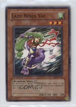 Lady Ninja Yae 1st Ed. YuGiOh Lord of the Storm Structure Deck #SD8-EN011 2006 - Image 1