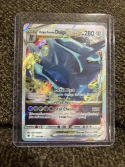 Pokemon Astral Radiance Origin Forme Dialga VSTAR Trading Card 114/189 - Image 1