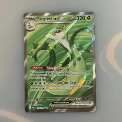 Serperior ex 156/086 Pokemon Card Scarlet Violet Black Bolt Full Art - NM/ Mint - Image 1