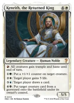 NM M - Kenrith, the Returned King (White Border): Mystery Booster 2 - Image 1
