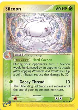 NM - Silcoon 43/109 | Ruby and Sapphire EXC BUY 2 CARDS GET 1 FREE!! - Image 1