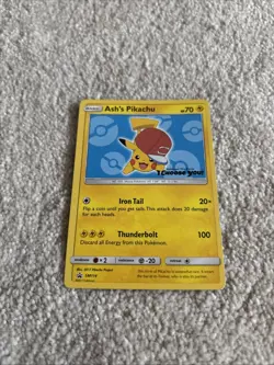 Pokemon Ash’s Pikachu Card SM114 - Image 4