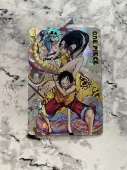 Monkey D Luffy Boa Hancock One Piece Double Side CCG Anime Card Holo Cute Foil - Image 1