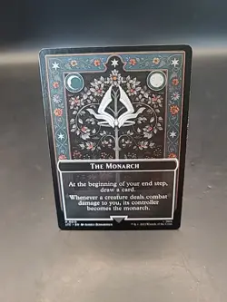 The Monarch - Treasure 0015-0012 Double Sided Token LOTR Commander MTG NM - Image 1