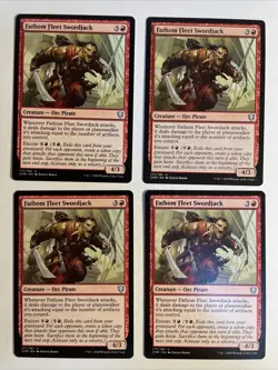 4x Mtg Commander Legends Fathom Fleet Swordjack NM/M Magic The Gathering - Image 1