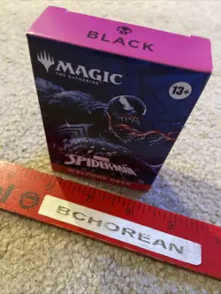 Pax West 2025 Magic the Gathering Spiderman Welcome Deck Venom Black Box Sdcc - Image 1