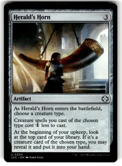 Herald's Horn Commander: the Lost Caverns of Ixalan Regular MTG NM - Image 1