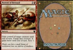 Magic the Gathering -MTG-Foil Portent of Betrayal - Image 1