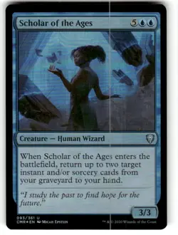 FOIL NM MTG Scholar of the Ages Commander Legends Regular - Image 1