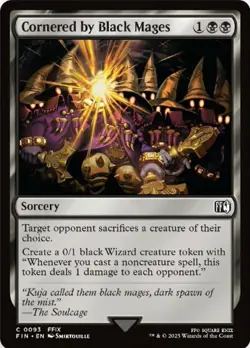 x4 Cornered by Black Mages - Foil C MTG Final Fantasy M/NM, English - Image 1