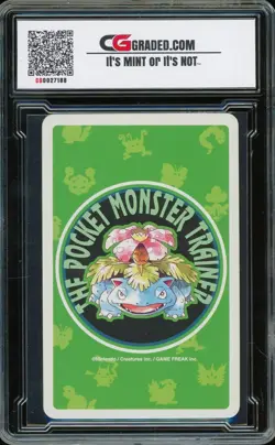 1996 Pokemon Playing Card Venusaur Green Back ~ 6 of Diamonds Seel ~ CG 10 - Image 2
