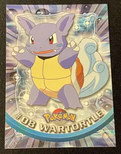 Pokemon Topps Wartortle #08 Series 1 Pack Fresh NM Near Mint - Image 1