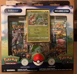 Pokemon TCG: GO Bulbasaur Pin Collection Brand New Sealed! - Image 1
