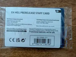 Pokemon Mega Evolution Prerelease STAFF Promo (Set of 4) SEALED - Image 4