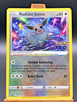 Pokemon TCG GO Radiant Eevee Black Star Promo English SWSH230 NM-M - Image 2