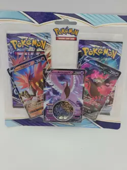 Pokemon Chilling Reign 2 Pack Blister [Galarian Zapdos V, Articuno V, Moltres V] - Image 2