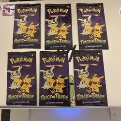 LOT OF *6* PACKS POKEMON TRICK OR TRADE 2023 SEALED BOOSTER PACK HALLOWEEN - Image 1