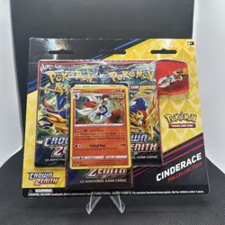 Pokemon Crown Zenith Cinderace Pin Collection 3 Pack Blister NEW/SEALED - Image 2