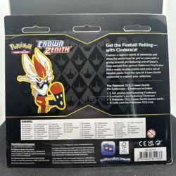 Pokemon Crown Zenith Cinderace Pin Collection 3 Pack Blister NEW/SEALED - Image 4