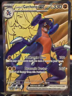 Pokemon - Cynthia’s Garchomp ex SVP 204 Black Star Promo Destined Rivals - NM - Image 1
