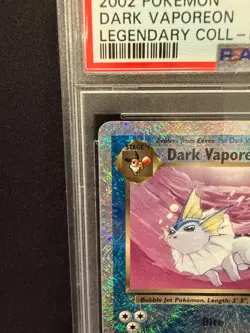 2002 Pokemon Dark Vaporeon Reverse Holo 9/110 Legendary Collection English PSA 9 - Image 4