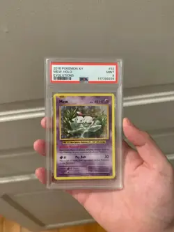 2016 POKEMON XY EVOLUTIONS MEW HOLO #53 - PSA 9 MINT - Image 1
