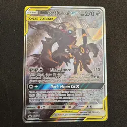 Pokemon TCG Sun & Moon Promo Umbreon & Darkrai GX SM241 TAG TEAM - Image 1