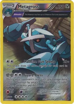Lightly Played Metagross - 50/98 - Rare - Reverse Holo Pokemon Ancient Origins - Image 1