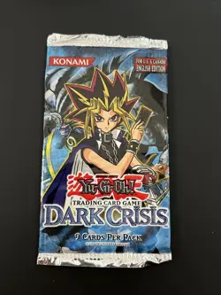 Yu Gi Oh Booster Pack Dark Crisis DCR Vintage Empty - Image 1