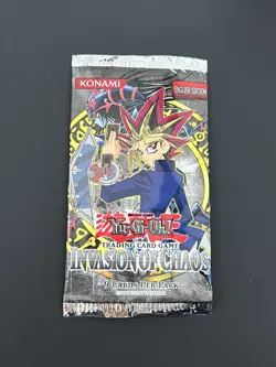 Yu Gi Oh Booster Pack Invasion Of Chaos IOC Vintage Empty - Image 1