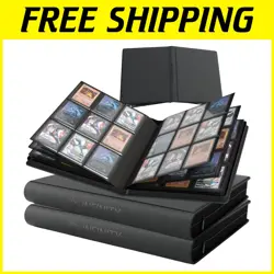 288 Card Capacity Top Loader Binder Set with Dual-Sided Pages & Zipper Closure - Image 1