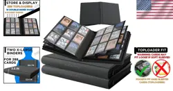 288 Card Capacity Top Loader Binder Set with Dual-Sided Pages & Zipper Closure - Image 2