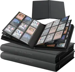 288 Card Capacity Top Loader Binder Set with Dual-Sided Pages & Zipper Closure - Image 3
