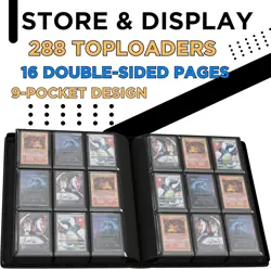 288 Card Capacity Top Loader Binder Set with Dual-Sided Pages & Zipper Closure - Image 5