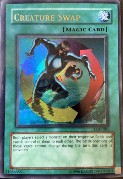 CREATURE SWAP - Ultra Rare Holo LOD-081 YuGiOh TCG Card - Image 1