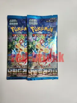 Pokemon Card Paradise Dragona sv7a SEALED Kor Surging Sparks Booster Pack.+2 - Image 1