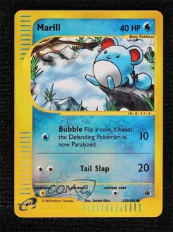 Marill Reverse Foil Pokemon e-Card Series Expedition #120 2002 - Image 1