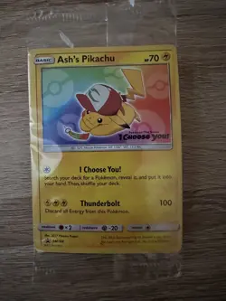 Pokemon Ash's Pikachu - SM108 - Promo Choose You Movie Card SEALED - Image 1