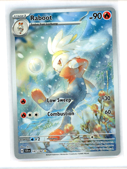 147/142 Raboot : Illustration Rare Holo Card : Stellar Crown : Pokemon TCG NM - Image 1