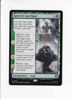 MAGIC THE GATHERING MTG MARVEL'S SPIDER-MAN KRAVEN'S LAST HUNT - Image 1