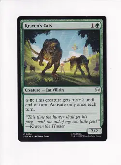 MAGIC THE GATHERING MTG MARVEL'S SPIDER-MAN KRAVEN'S CATS (#4) - Image 1
