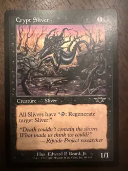 Crypt Sliver : MTG Magic the Gathering / Legions #63/145 / LP-NM - Image 1