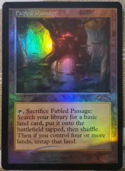 mtg magic Fabled Passage merveilleux FOIL retro promo ENGLISH - Image 1