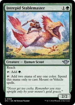 Intrepid Stablemaster -Foil Near Mint MTG Outlaws of Thunder Junction - Image 1