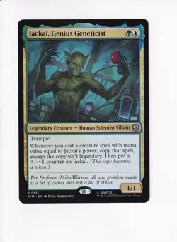 MAGIC THE GATHERING MTG MARVEL'S SPIDER-MAN JACKAL, GENIUS GENETICIST - Image 1