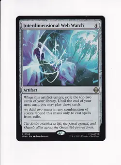 MAGIC THE GATHERING MTG MARVEL'S SPIDER-MAN INTERDIMENSIONAL WEB WATCH - Image 1