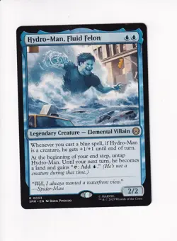 MAGIC THE GATHERING MTG MARVEL'S SPIDER-MAN HYDRO-MAN, FLUID FELON - Image 1